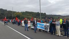 Cadena humana realizada este domingo