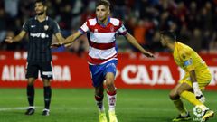 Pozo celebra su gol ante el Almer�a