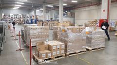Material de protecci�n en la plataforma log�stica de la Xunta en Negreira
pandemia coronavirus