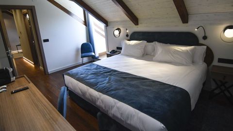 Así es una de las habitaciones del Iberik Gran Hotel Balneario de Guitiriz