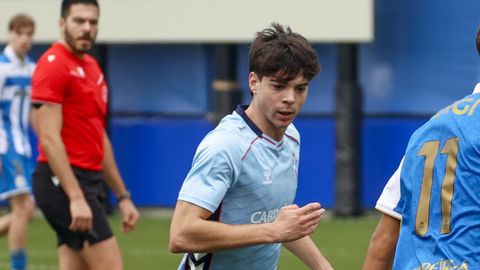Jorge Lambea, en su �ltimo partido con el Celta Juvenil A antes de la lesi�n.