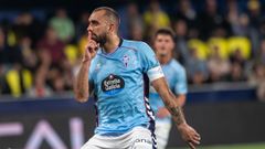 Borja Iglesias, celebrando el gol anotado en el Villarreal-Celta del pasado domingo.