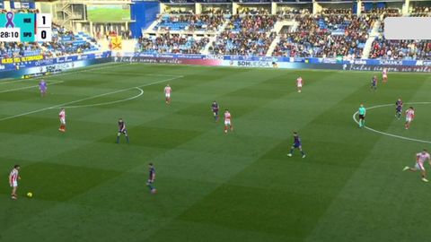 Salida de bal�n vs Huesca