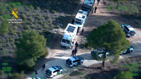 Intervenci�n de la Guardia Civil en la fiesta ilegal de Albacete