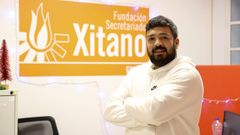 Ismael Romero Salazar, en la Fundaci�n Secretariado Gitano de Ferrol, donde trabaja desde hace m�s de tres a�os