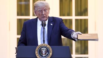 Donald Trump, este viernes en Washington