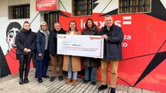 Entrega del cheque del PSOE.