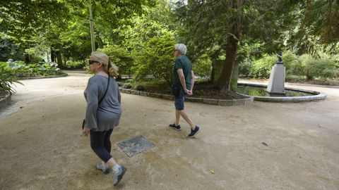 Inauguraci�n de la rehabilitaci�n del parque jard�n y la carballeira de Caldas de Reis
