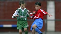 Loureiro, en febrero del a�o 2004, con el Calvo ante el Ciudad Jard�n