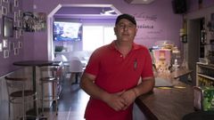 Javier Cid, en el bar O Campo de Rante