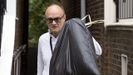Dominic Cummings, este lunes, al salir de su domicilio en Londres