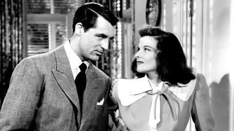 Gary Grant y Katherine Hepburn, la pareja protagonista de �Historias de Filadelfia�