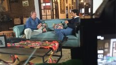 Bert�n Osborne junto a su primer invitado en Telecinco, Fran Rivera.