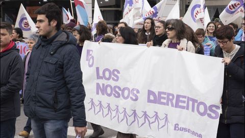 Concentraci�n en Cee de la plataforma �8M Costa da Morte�