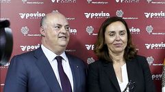 El expresidente y�la ex consejera delegada del Grupo Ribera Salud,�Alberto de Rosa y Elisa Tarazona