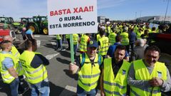 Los manifestantes salieron del pol�gono industrial de As G�ndaras