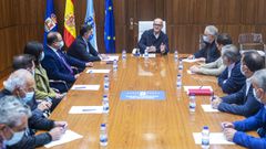 Reuni�n en la Diputaci�n sobre el proyecto energ�tico.
