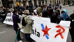 Protesta estudiantil en Vigo