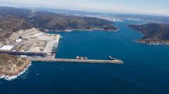 Vista a�rea del puerto exterior de Ferrol