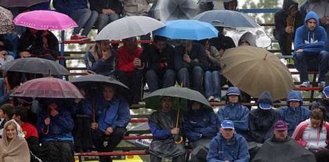 Imagen de las gradas en el circuito de Mor�s.