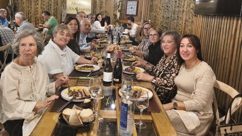 Otra de las mesas en la comida de jubilacin de Juan Antonio Prez
