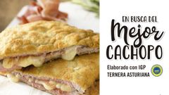 Cartel publicitario del Consejo Regulador de la I.G.P. Ternera Asturiana para la IV edici�n del concurso nacional �En busca del Mejor Cachopo elaborado con Ternera Asturiana I.G.P.�