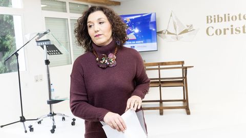 Gema Fern�ndez, directora do colexio Manuela Rial Mouzo de Cee