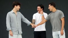 De izquierda a derecha, Diego Laso, Carlos Corujeira y Dani P�rez, socios de Casi.