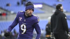 Justin Tucker, pateador del equipo de ftbol americano Baltimore Ravens.