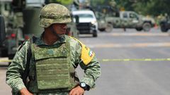 Imagen de un soldado del Ej�rcito mexicano