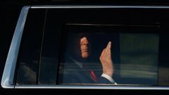 Trump el pasado viernes, cerca de�la Casa Blanca.