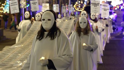 Cerca de 5.000 personas unieron sus voces�en Vigo.