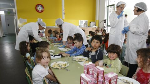 Imagen de archivo del comedor municipal de la Escola Infantil Municipal do Milladoiro