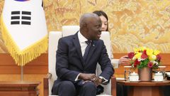 Gilbert Houngbo en una foto de archivo durante una recepci�n en Corea del Sur. 