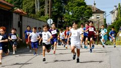 En el cros escolar del CEIP Vilaverde corrieron 320 participantes de once centros educativos del municipio de Pontevedra