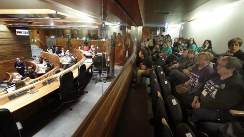 Asistentes al pleno de la Junta General del Principado