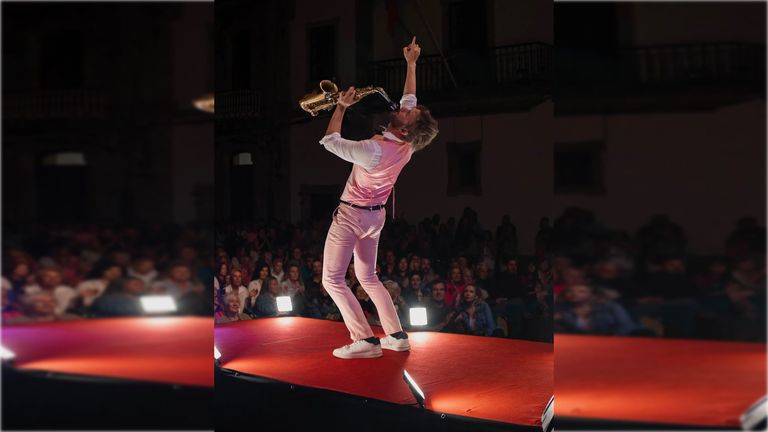 El saxofonista Diego Caride