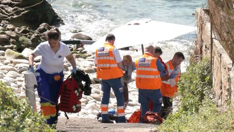 Un surfista norteamericano de 64 a�os, residente en A Guarda, falleci� este s�bado por la ma�ana en el litoral de Oia