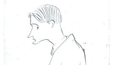 Felipe Bello Pi�eiro, en una caricatura de Castelao