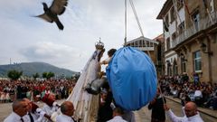 �As� fue la representaci�n de la Palomita en Muros!
