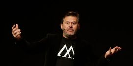 Nadal en un momento de su actuaci�n en A Coru�a. 