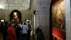 Visitantes en la pinacoteca del Colegio del Cardenal, en una imagen de archivo