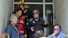 Incendio urbano en O Grove