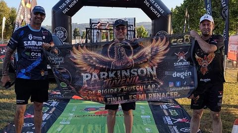Gabriel Torres tras terminar la carrera Samurai Xtreme Race de As Pontes.