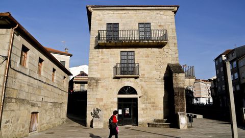 Albergue de peregrinos de Redondela, onde traballa Sonia Gonzlez.