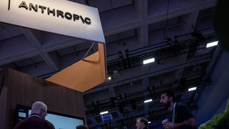 Estand de Anthropic durante la cumbre tecnol�gica Dreamforce 2026 en San Francisco, California