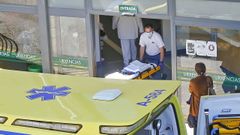 Entrada del servicio de urgencias del hospital Montecelo, en Pontevedra, en una imagen de archivo