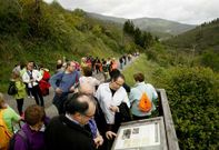 Una marcha organizada recientemente en Montefurado contra el trazado de la A-76.
