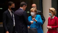 Pedro S�nchez dialoga con Angela Merkel