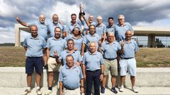 Los integrantes del equipo Mi�o C. G. �rtabro de golf